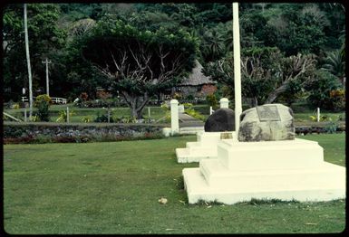 Plaque at Levuka, Fiji, 1971