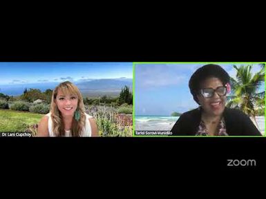 DR T & DR LANI CUPCHOY TALANOA SESSION ON THE RECENT ACHIEVEMENTS OF THE 'OCEANBONE' FILM AUG 24 25