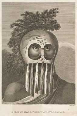 John Webber; John Keyse Sherwin - A man of the Sandwich Islands, masked