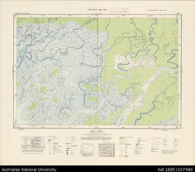 Indonesia, Western New Guinea, Coenen Rivier, Series: Nederlands-Nieuw-Guinea, Sheet 20-T, 1956, 1:100 000
