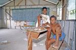 Boys in school classroom