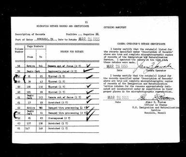 Volume 62: Immigration Service Forms, May 3, 1924 - July 17, 1924