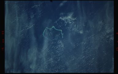 STS055-18-029 - STS-055 - Cloudy Individual Views of the Marshall Island Archipelago, Pacific Ocean