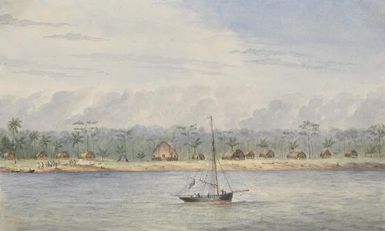 The settlement of Pig-ville in New Guinea, 30 May 1845 [Edwin Augustus Porcher]