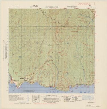 New Britain, provisional map (Tol , overprinted)