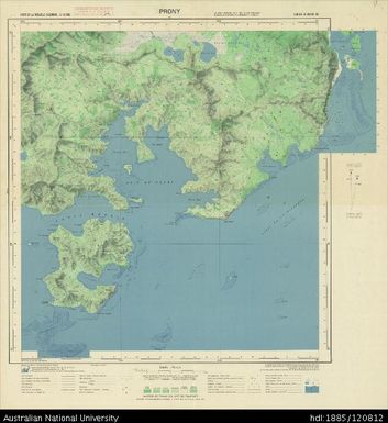 New Caledonia, Prony, Sheet SF-58-XVII-2d, 1:50 000