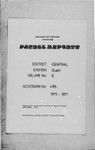 Patrol Reports. Central District, Guari, 1970-1971