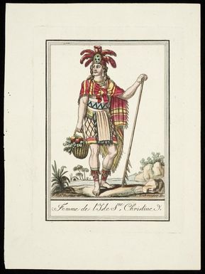 Grasset de Saint-Sauveur, Jacques, 1757-1810 :Femme de l'Isle Ste Christine. J G S Sauveur dir; L Labrousse scu. [Paris, 1796?]