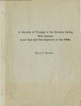 A decade of change in the Goroka Valley, New Guinea : land use and development in the 1950s