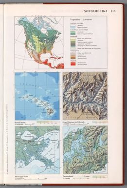 Vegetation -- Hawaii-Inseln -- Grand Canyon des Colorado -- Mississippi-Delta -- Panamakanal.