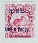 Stamp: New Zealand - Niue Six Pence