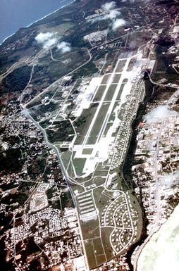 Aerial view of the Naval Air Station