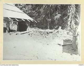TAGESSI, BOUGAINVILLE ISLAND. 1945-01-17. NEW WARDS UNDER CONSTRUCTION AT THE ADVANCED DRESSING STATION, 7TH FIELD AMBULANCE