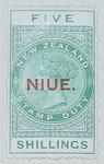 Stamp: New Zealand - Niue Five Shillings