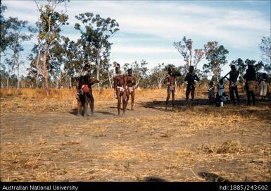 Dancers and digeridoo player