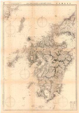 [Japan nautical charts].: All the Coasts of Kiushū, Japan. (Sheet 143)