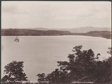 The Southern Cross on Vila Harbour, New Hebrides, 1906 / J.W. Beattie