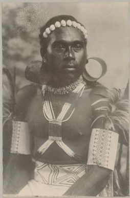 Portrait of a Fijian man, Fiji, approximately 1895, 1