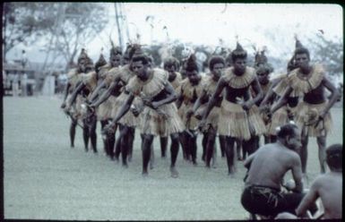 Decorative dancing at the Independence Day Celebration (6) : Port Moresby, Papua New Guinea, 1975 / Terence and Margaret Spencer