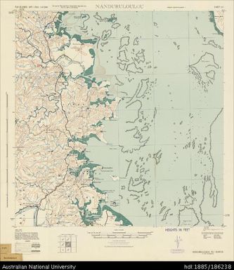 Fiji, Viti Levu, Nanduruloulou, Series: X751, Sheet 62, 1943, 1:62 500