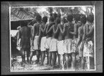 Group of young individuals lined up