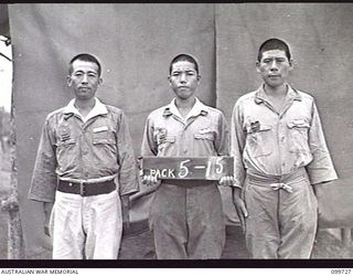 RABAUL, NEW BRITAIN, 1946-02-05. IDENTIFICATION PHOTOGRAPH OF SUSPECTED JAPANESE WAR CRIMINALS