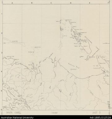 Solomon Islands, Sketch Map of Santa Isabel, Sheet 5, 1968, 1:50 000