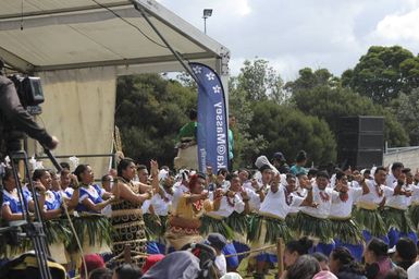 Ōtāhuhu College, Lakalaka performance at ASB Polyfest.