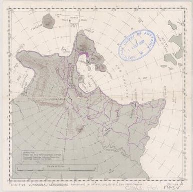 Vunakanau Aerodrome, New Britain, C.I.U., T-42 / compilation, C.I.U., Directorate of Intelligence, Allied Air Forces, S.W.P.A