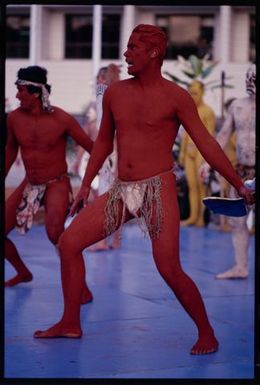 South Pacific Festival of the Arts, Apia, 1996. Performers from Rapa Nui