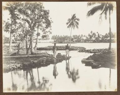 Two men at a lagoon. From the album: Samoa