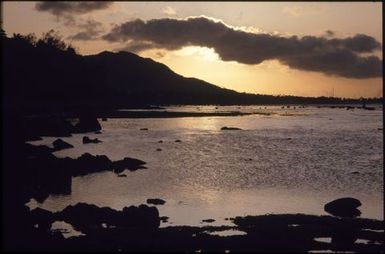 Waterscape sunset, Rarotonga