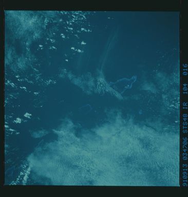 S48-104-016 - STS-048 - Color Infrared Earth observations taken during the STS-48 mission