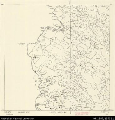 Solomon Islands, Malaita, Kwara`ae West, Series: Sketch, Sheet 3, 1966-1967, 1:50 000