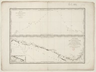 General map of the northern coast of New Guinea and the meridional coast of New Britain/recognized by the Cap.ne de frégate Dumont dUrville; lifted and erected by M. Lottin; Engraved by Ambroise Tardieu; Written by Hacq