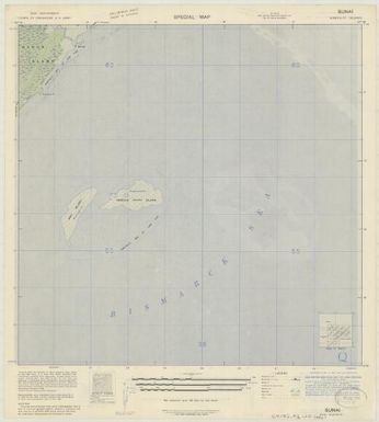Special map Admiralty Islands (Bunai , front)