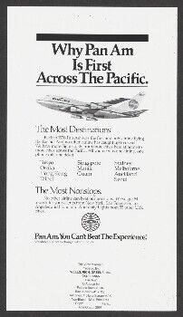 Why Pan Am Is First Across The Pacific.