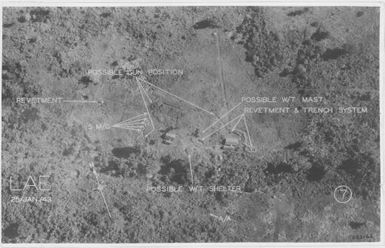 [Aerial photographs relating to the Japanese occupation and defense areas in Lae, Papua New Guinea, 1943] (127)