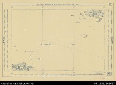 Papua New Guinea, New Guinea and Papua, Base Compilation, Base Compilation Series, Sheet B.b., 1952, 1:600 000