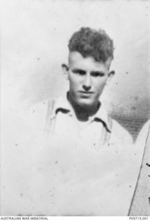 Informal portrait of Desmond Arthur White who enlisted with the 42nd Battalion as VX93186 Private White. He died, aged 20, on 2 August 1945 of wounds sustained while fighting the Japanese on ..