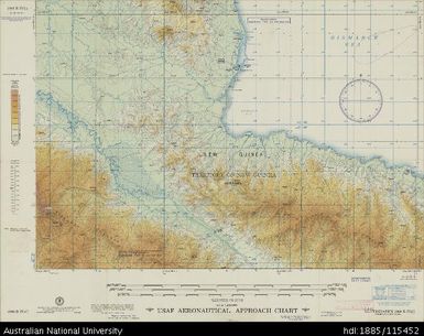 Papua New Guinea, New Guinea, Alexishafen, Aeronautical Approach Chart Series, Sheet 988 B-IV-G, 1957, 1:250 000