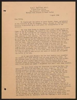 [Letter from Robert F. Foote to His Parents - April 7, 1946]