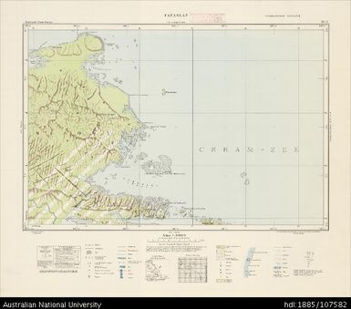 Indonesia, Western New Guinea, Fafanlap, Series: Nederlands-Nieuw-Guinea, Sheet 10-C, 1958, 1:100 000