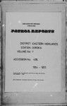 Patrol Reports. Eastern Highlands District, Goroka, 1954 - 1955