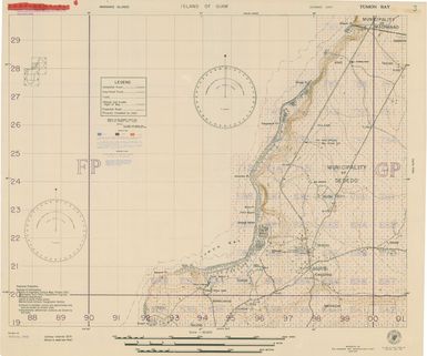 Island of Guam: Tumon Bay - Special Air and Gunnery Target Map