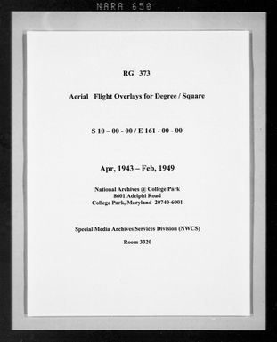 Overlay indexes for degree square 10S161E