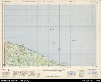 Papua New Guinea, Vanimo, Series: AMS T504, Sheet SA 54-11, 1966, 1:250 000