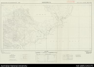 Solomon Islands, Vella Lavella Island, Sanggorana, Series: NG 001, Sheet TM 4836, 1968, 1:10 000