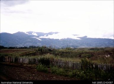 View of landscape and fencing