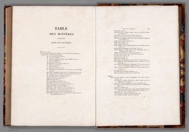 (Contents) Table Des Matieres Contenues Dans Cet Ouvrage.